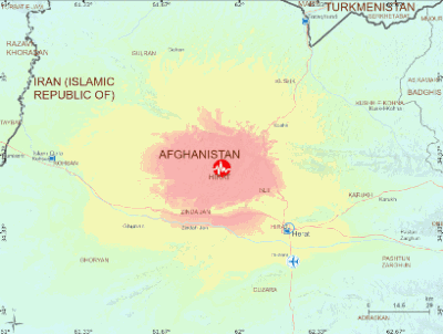 Afghanistan Earthquake 2023 Map